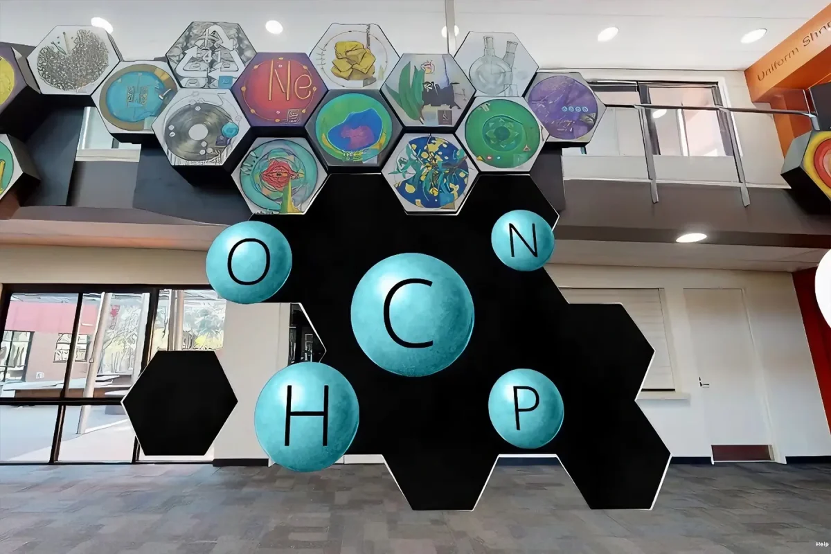 Interior view of a modern educational or scientific facility